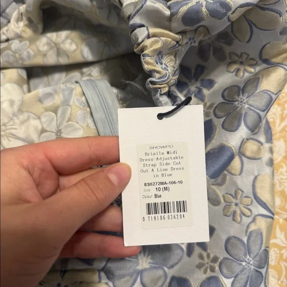 Showpo dress! Blue with colored flowers - Picture 6 of 8